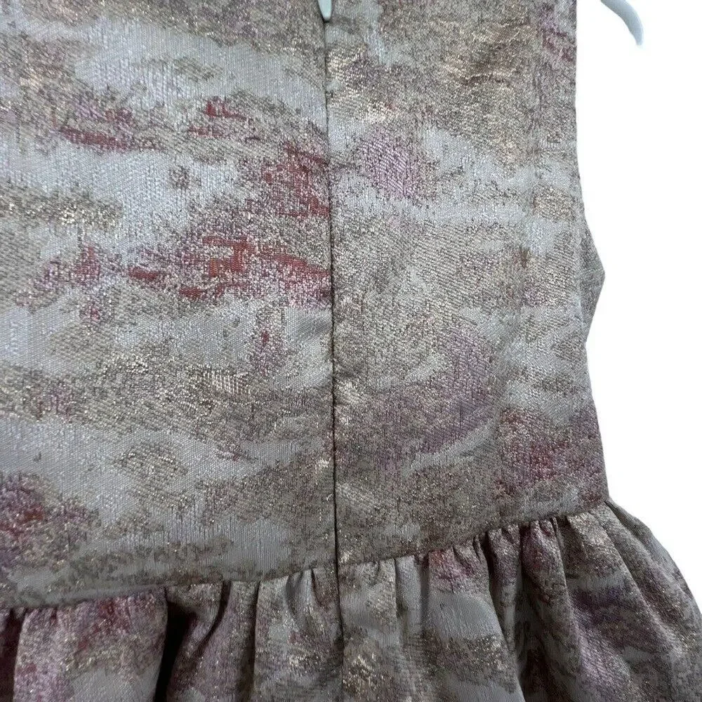 Nordstrom Size 3 Dress Toddler Special Event Pink Gold Fit and Flare Church